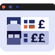 Hotel booking engine icon
